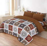 Rang-e-Rooh Reversible Floral Comforter 6 Pieces set